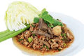 Spicy minced pork salad